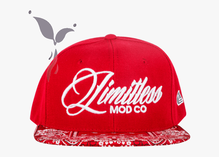 Limitless Mod Co Red Bandanna Snapback - Baseball Cap, HD Png Download