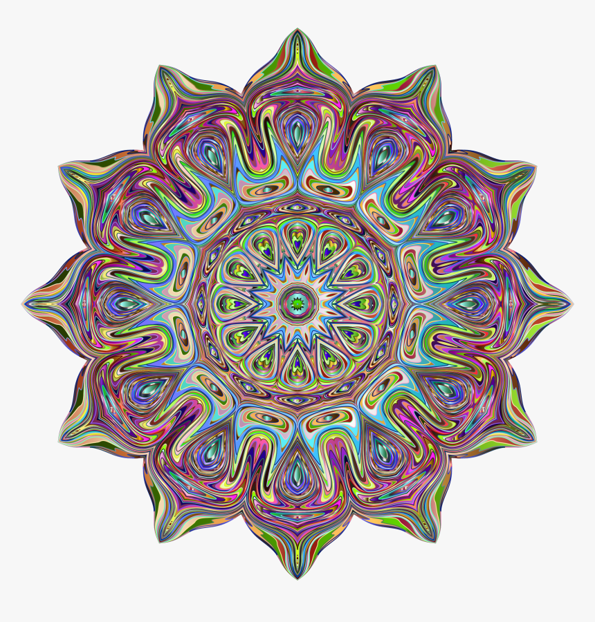 Mandala Paper Meditation Pattern - Psychedelic Png, Transparent Png