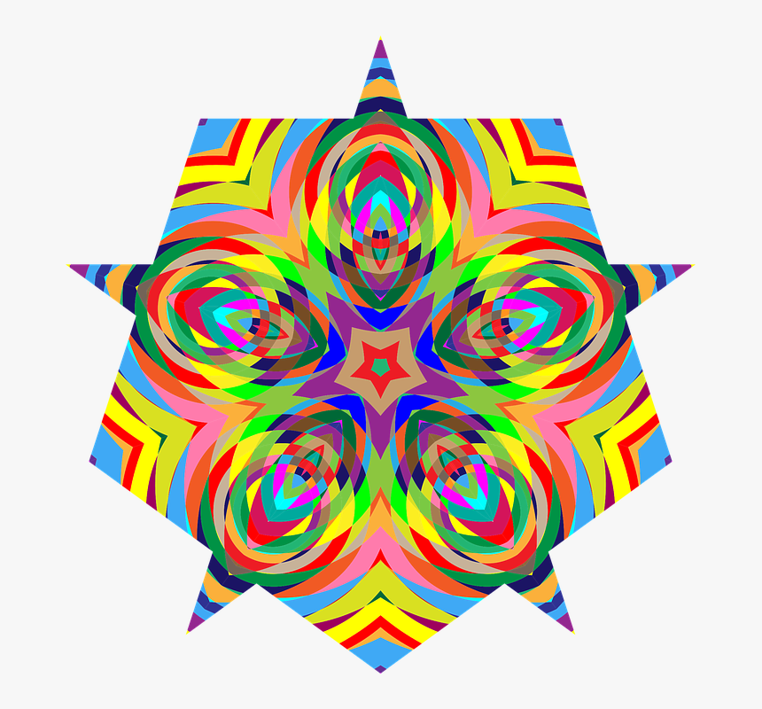 Colorful, Chromatic, Psychedelic, Prismatic, Rainbow - Psychedelic Art, HD Png Download
