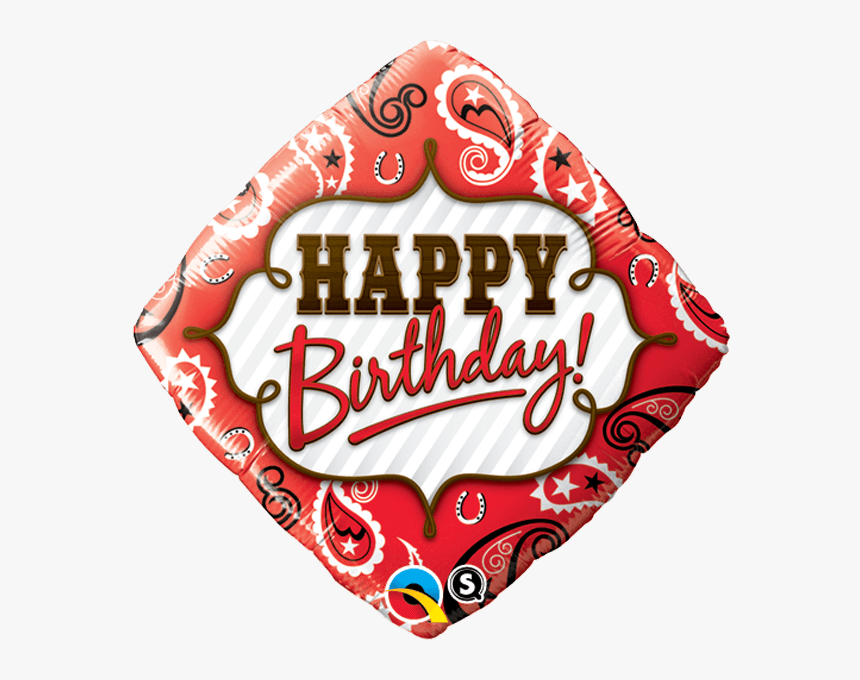 Bandana Happy Birthday Balloon, HD Png Download