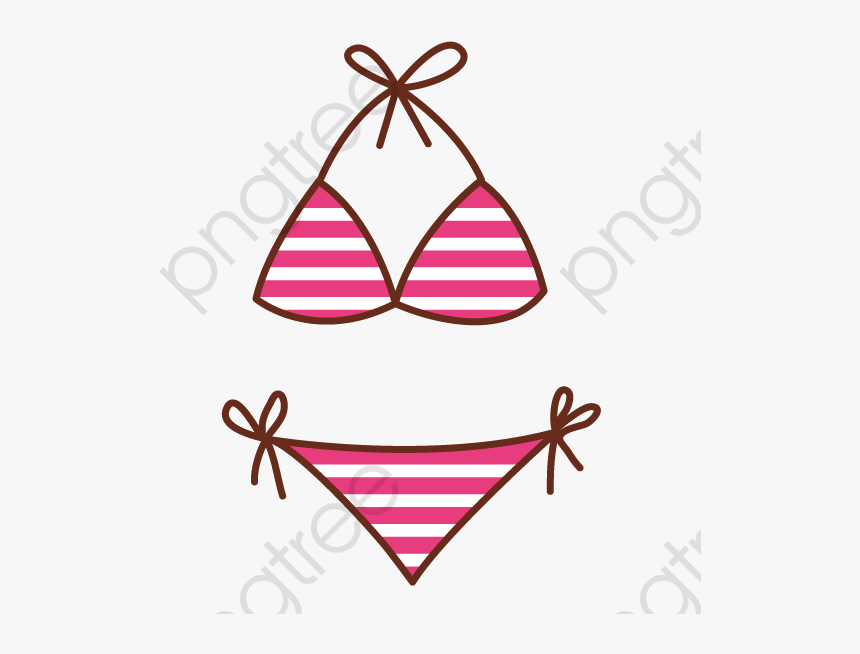 Pink Bikini, Bikini, Girl Png Transparent Image And - Bikini Clipart, Png Download