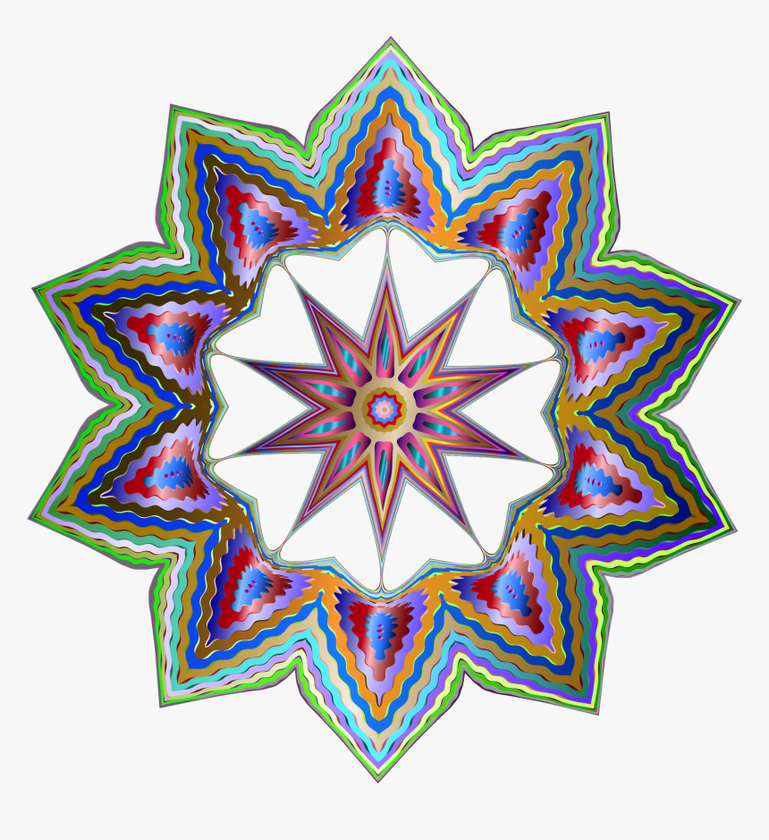 This Free Icons Png Design Of Psychedelic Geometry - Portable Network Graphics, Transparent Png