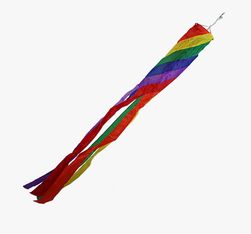 Image Of Diagonal Rainbow Windsock - Flag, HD Png Download