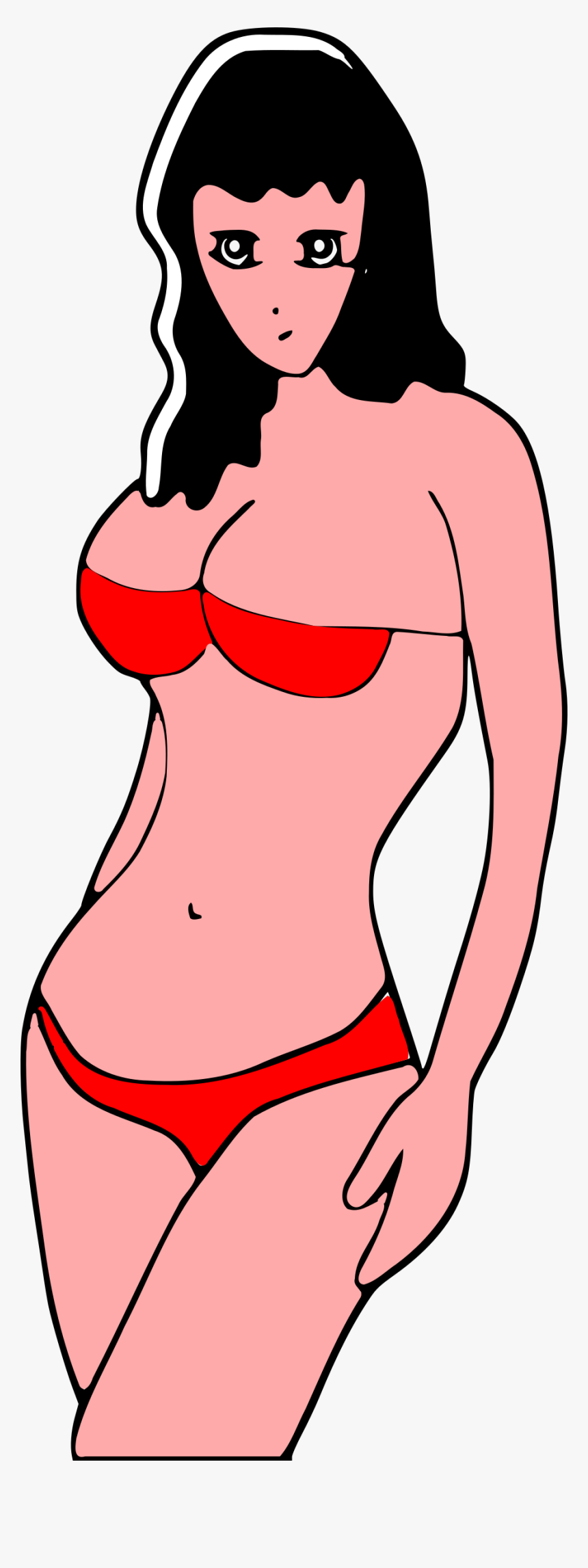 Bikini Beach Girl Clip Arts - Beach Girls Transparent Clothing, HD Png Download