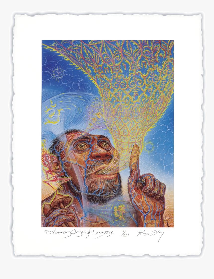 Alex Grey The Visionary Origin Of Language, HD Png Download