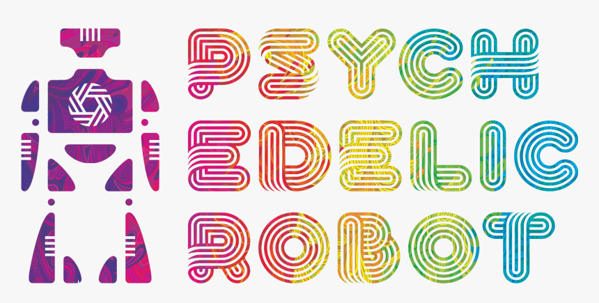 Psychedelic Robot Dallas, HD Png Download