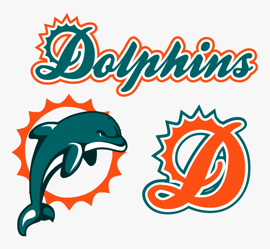 28 Collection Of Miami Dolphins Clipart Free - Miami Dolphins Svg Free, HD Png Download