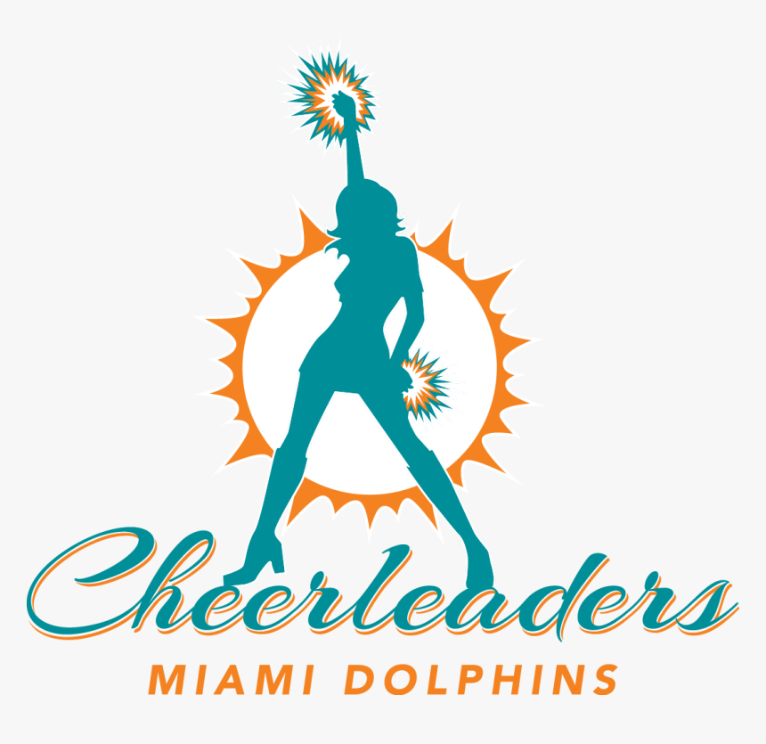 Miami Dolphins Cheerleaders Hard Rock Stadium Nfl Cheerleading - Miami Dolphins Cheerleaders Logo, HD Png Download