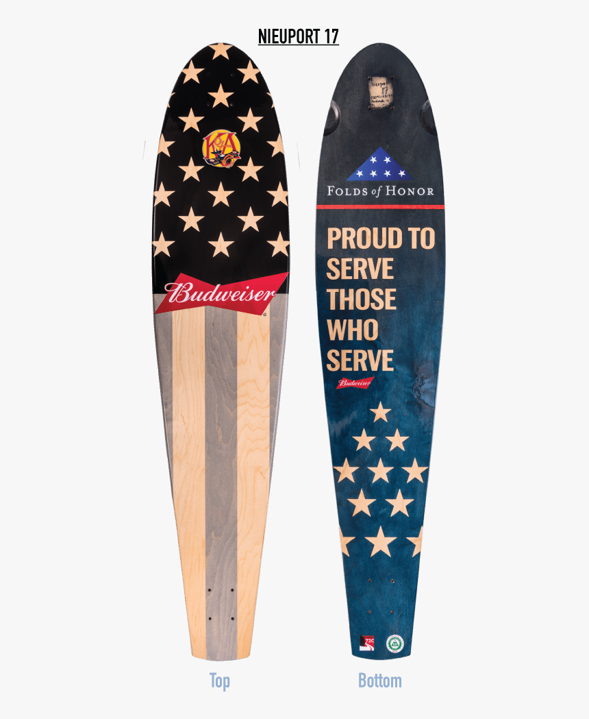 Budweiser Folds Of Honor Longboard - Longboard, HD Png Download