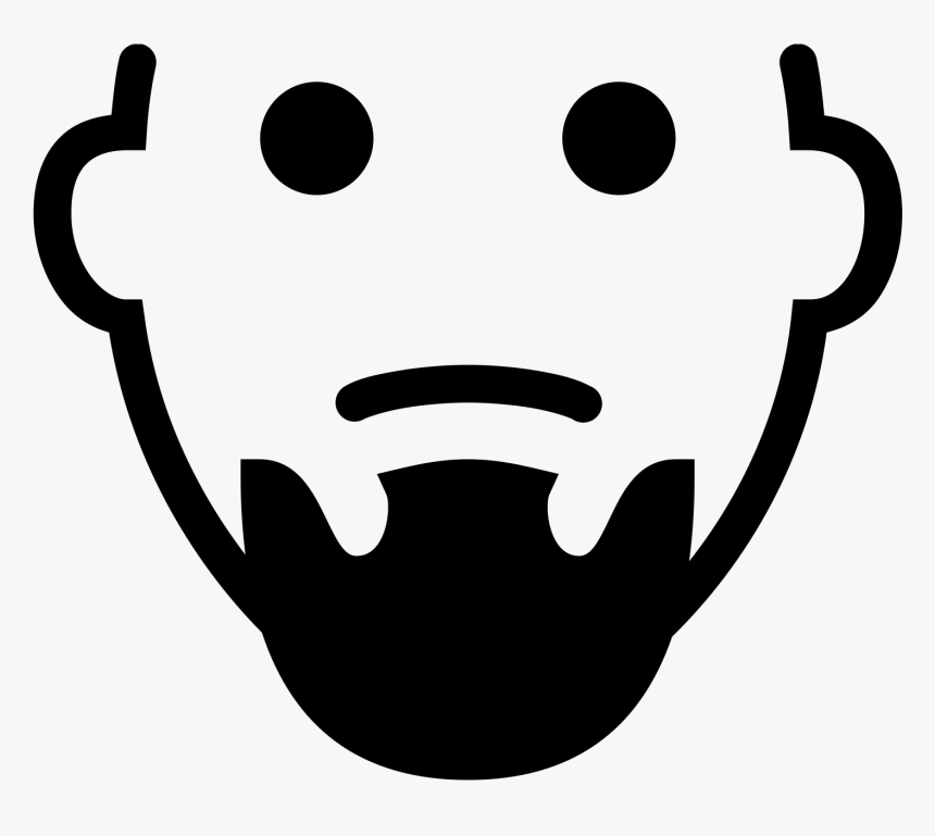 Goatee Filled Icon - Icon, HD Png Download