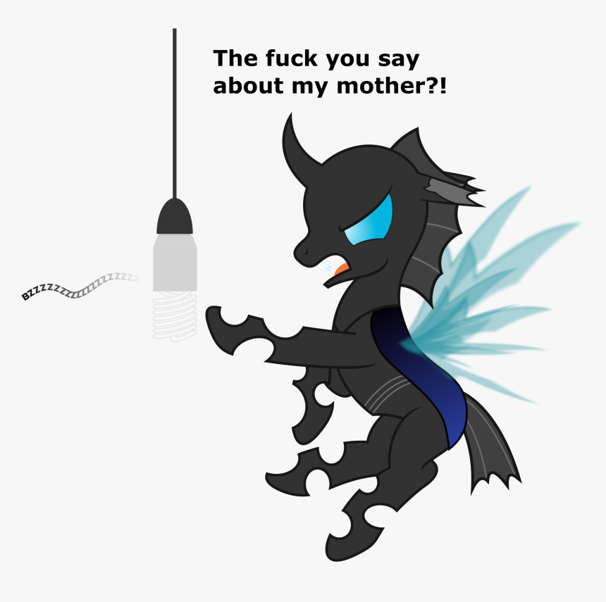 Waveywaves, Buzzing, Cfl, Changeling, Frown, Glare, - Cartoon, HD Png Download