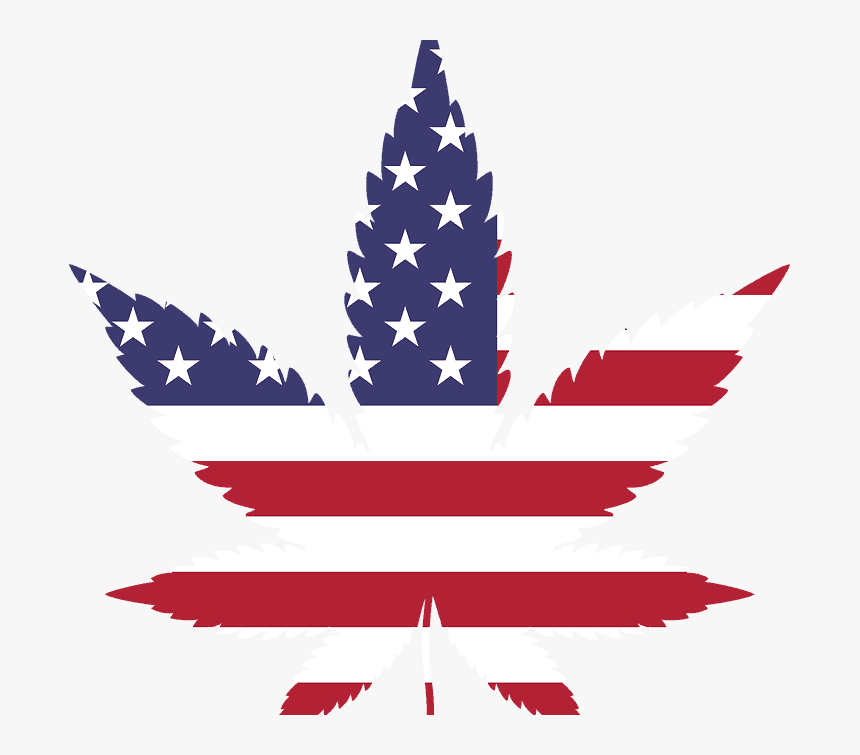 Marlboro And Budweiser Getting Into Marijuana May Bring - Cannabis Leaf Usa Flag, HD Png Download