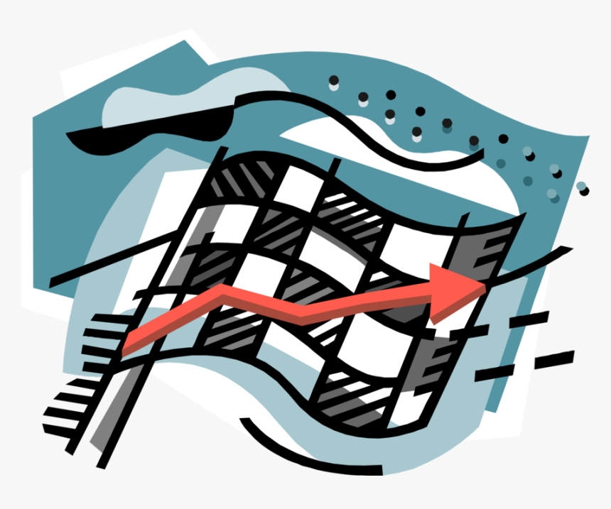 Vector Illustration Of Checkered Or Chequered Flag - Graphic Design, HD Png Download