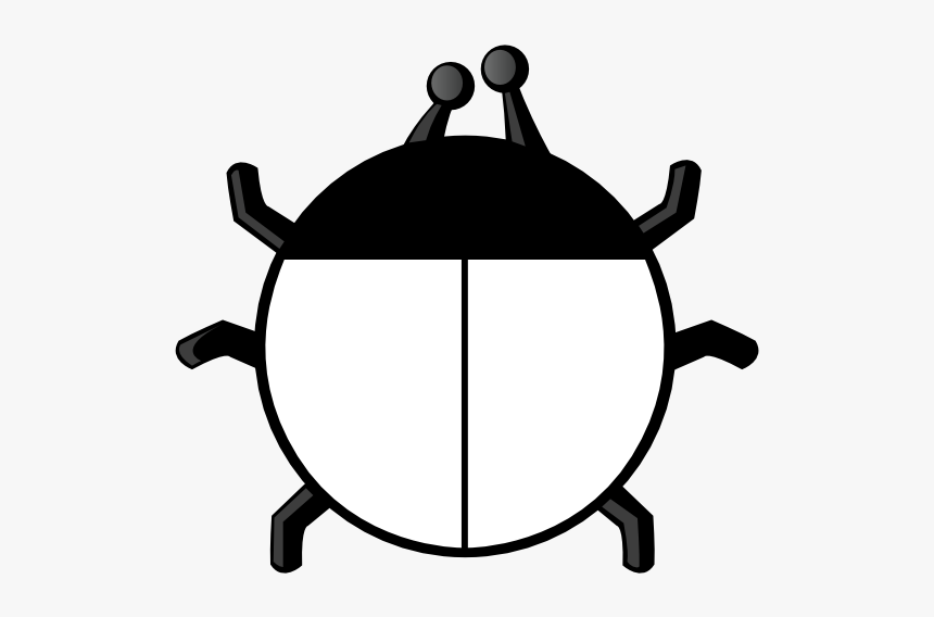 Ladybug 22 Black White Twitter - Black And White Clipart Of Lady Bug, HD Png Download