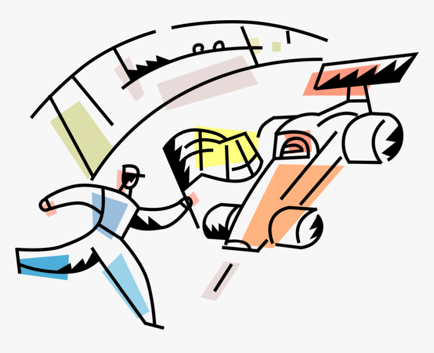 Vector Illustration Of Formula One Motorsports Race, HD Png Download