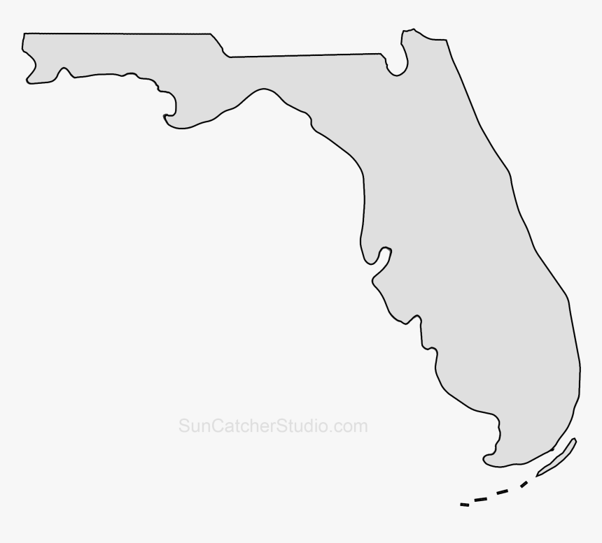 State Of Florida Stencil, HD Png Download