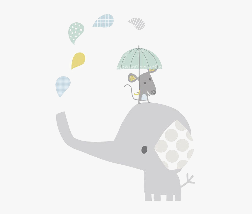 Elephant Illustration Hathi Child Baby Clipart - Illustration, HD Png Download