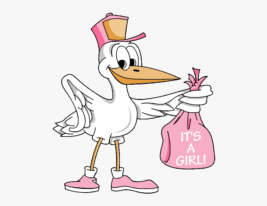 Carrying Girl Cute Clip - Its A Girl Bird, HD Png Download
