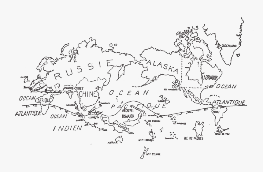 Surrealist Map 1929, HD Png Download