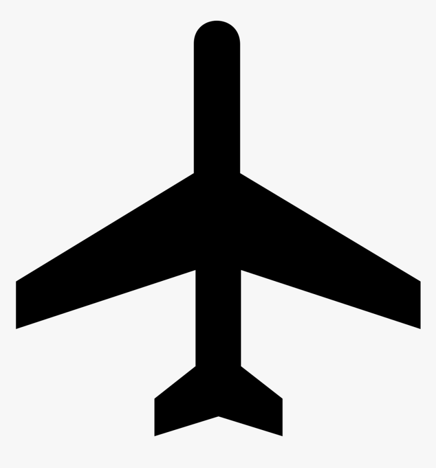 Airplane Clipart Black Png - Airplane Logo No Background, Transparent Png