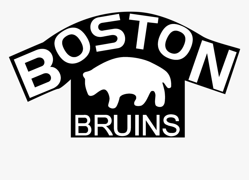 Png Bruins Logo Black And White, Transparent Png