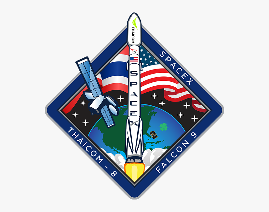 Thaicom 8 Patch 
 Class Img Responsive True Size - Mars Patch Mission Space X, HD Png Download