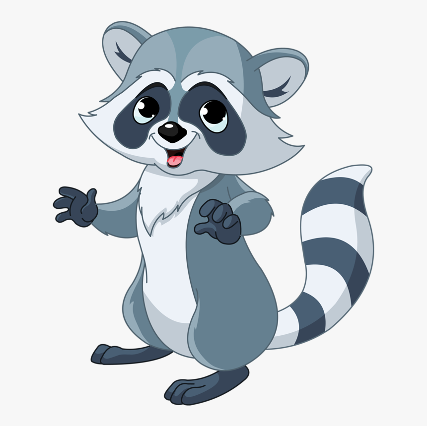 Raccoon Dog Free On - Cartoon Raccoon, HD Png Download