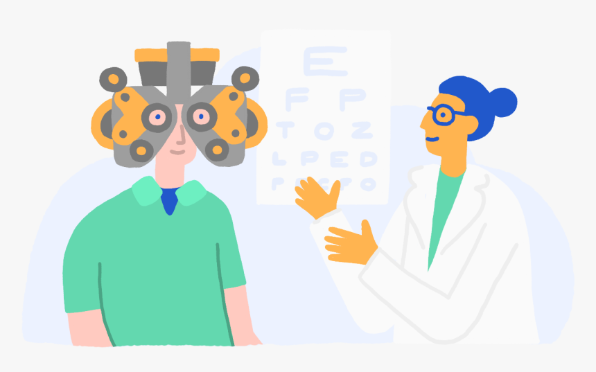 Eye Doctor Near Me - Optometrist Cartoon, HD Png Download