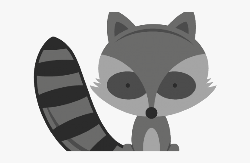 Woodland Creatures Baby Raccoon Clipart Png, Transparent Png