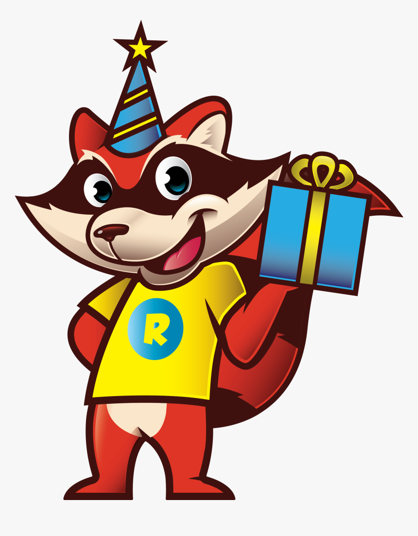 Birthday Mascot Ai - Red Racoon, HD Png Download