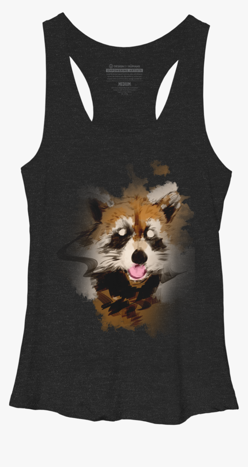 Racoon Racerback - Top - Active Tank, HD Png Download