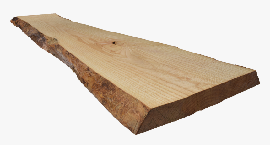 Backside Angle Of Ash Live Edge Slab - Live Edge Ash Board, HD Png Download