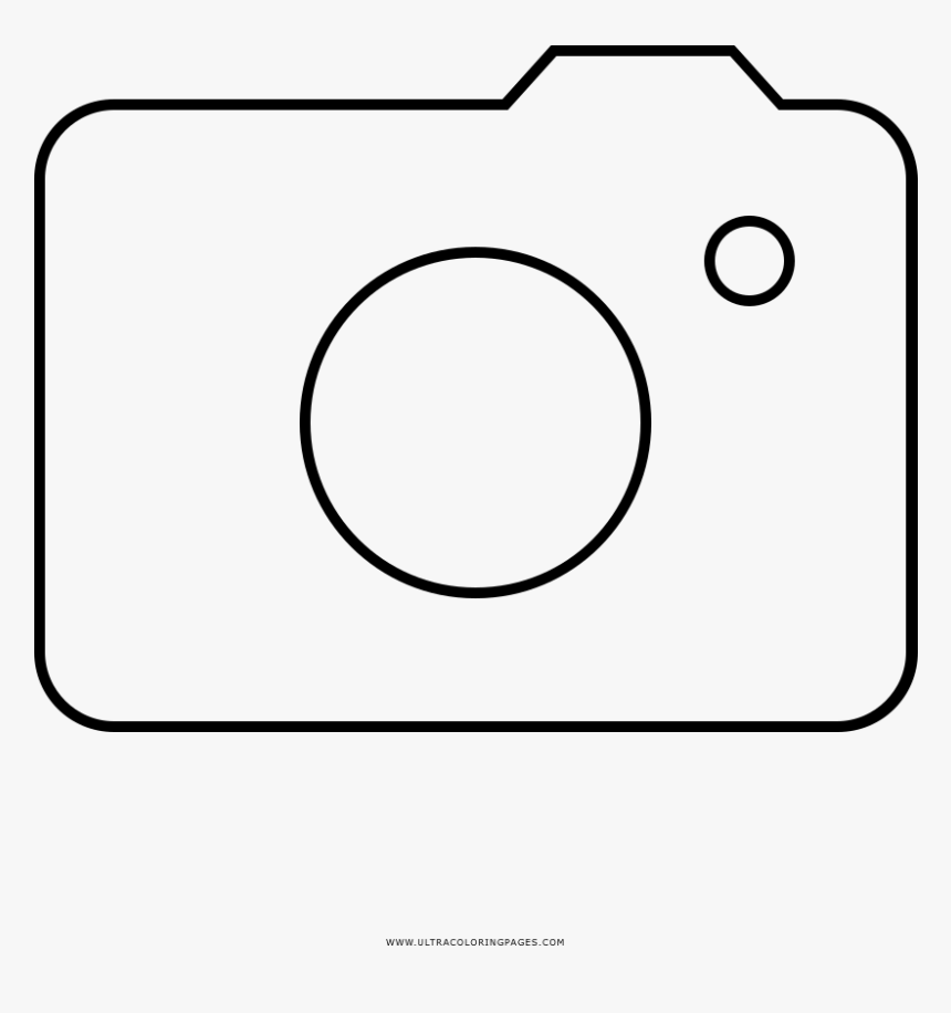 Drawing Coloring Book Camera Photography Line Art - Camara Fotografica Para Colorear Png, Transparent Png