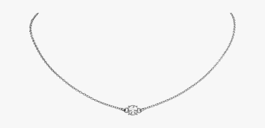 Silver Choker With Diamond, HD Png Download