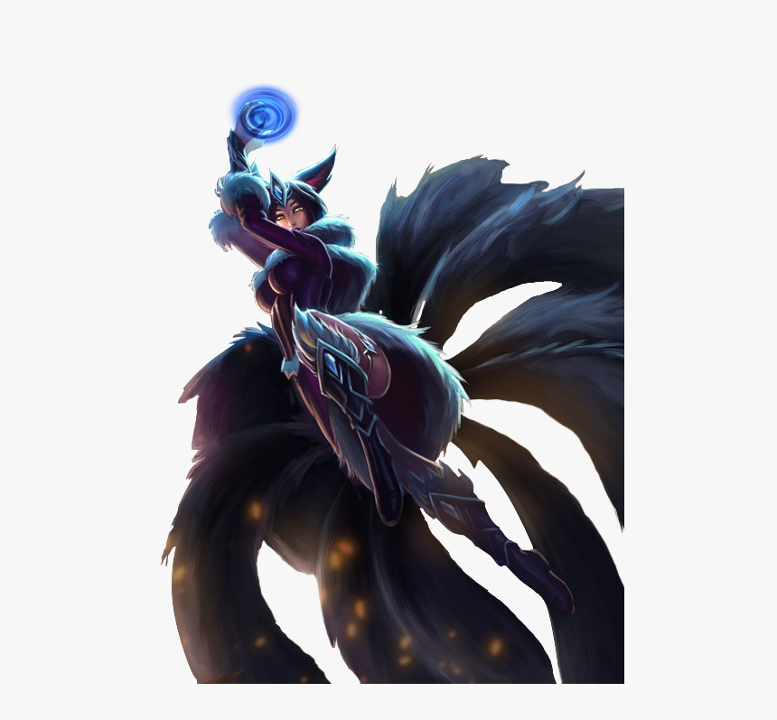 Midnight Ahri Splashart Png Image - Midnight Ahri Png, Transparent Png