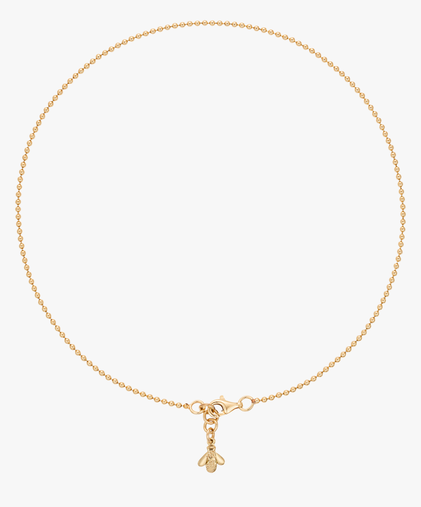 Smooth Ball Chain Choker - Versace Gold Round Chain Pendant Necklace, HD Png Download