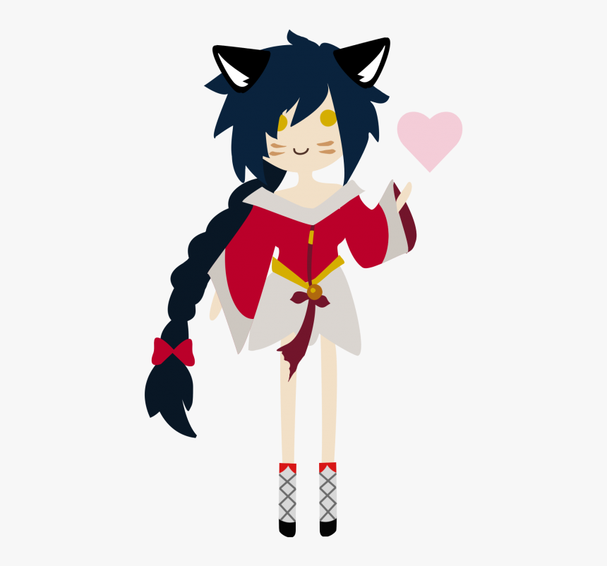 Cute Ahri - Cartoon - Cartoon, HD Png Download