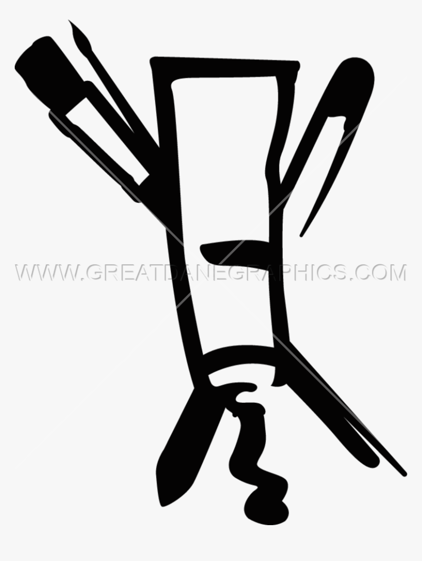 Paint Brush Clipart Paint Tube - Chair, HD Png Download