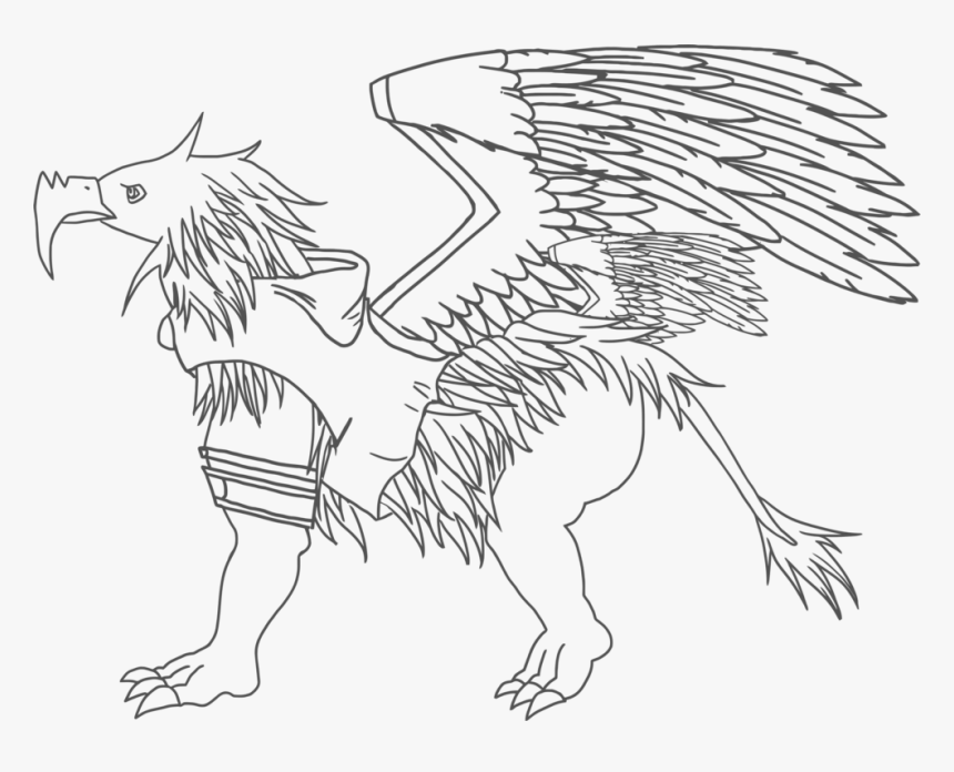 Griffin Black And White, HD Png Download