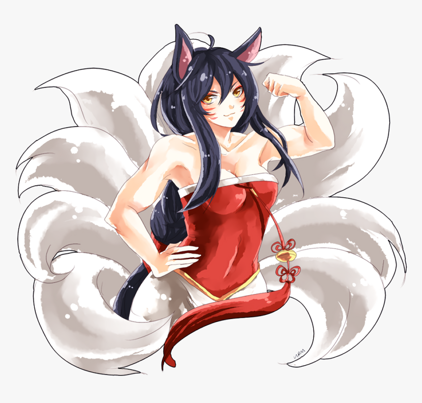 Buff Ahri By Urusai-baka Hd Wallpaper Fan Art Artwork - Buff Ahri, HD Png Download