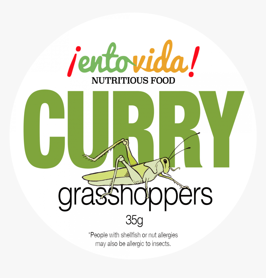 Edible Curry Grasshopper - Label, HD Png Download