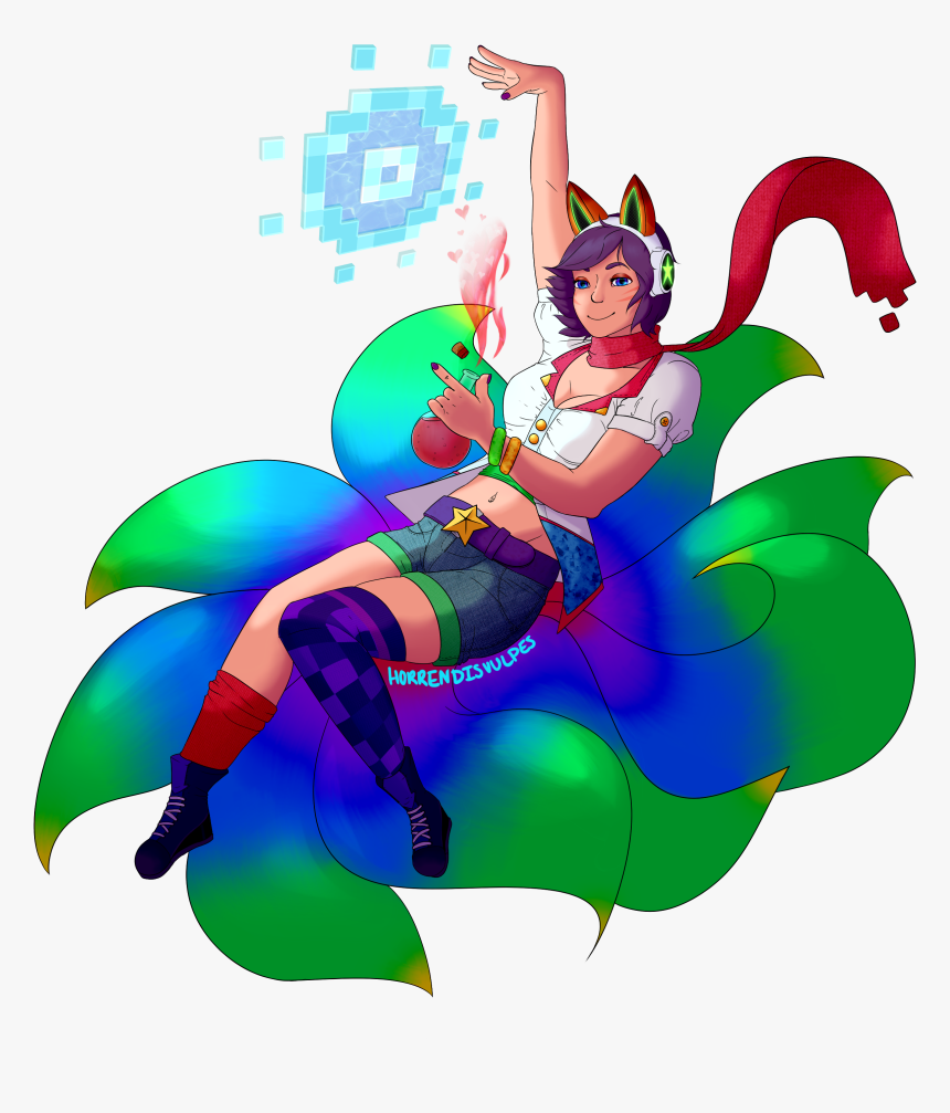 Arcade Ahri - Cartoon, HD Png Download