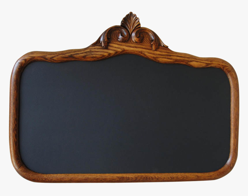 Chalkboard Frame Png - Wood Frame Chalkboard Png, Transparent Png