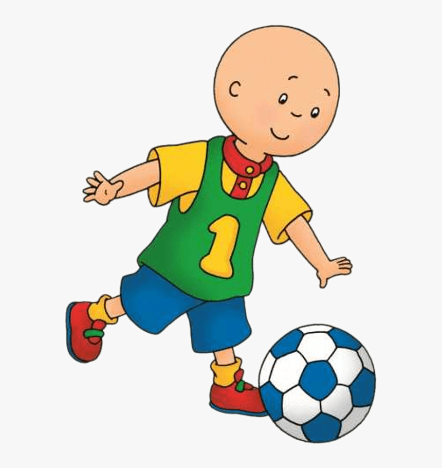 Caillou Playing Football - Caillou Playing Soccer, HD Png Download