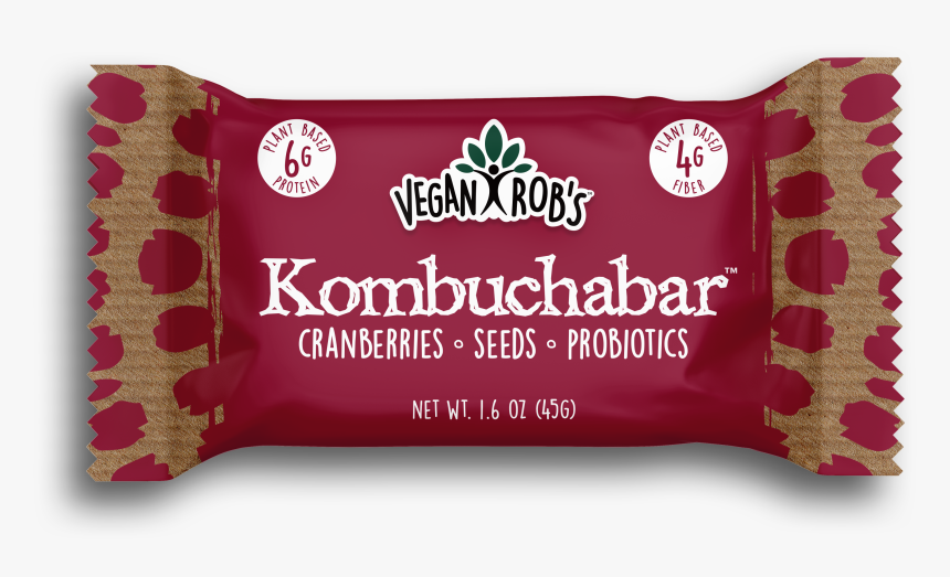 Vegan Kombucha Bar Cranberry 45g Front - Turkish Delight, HD Png Download