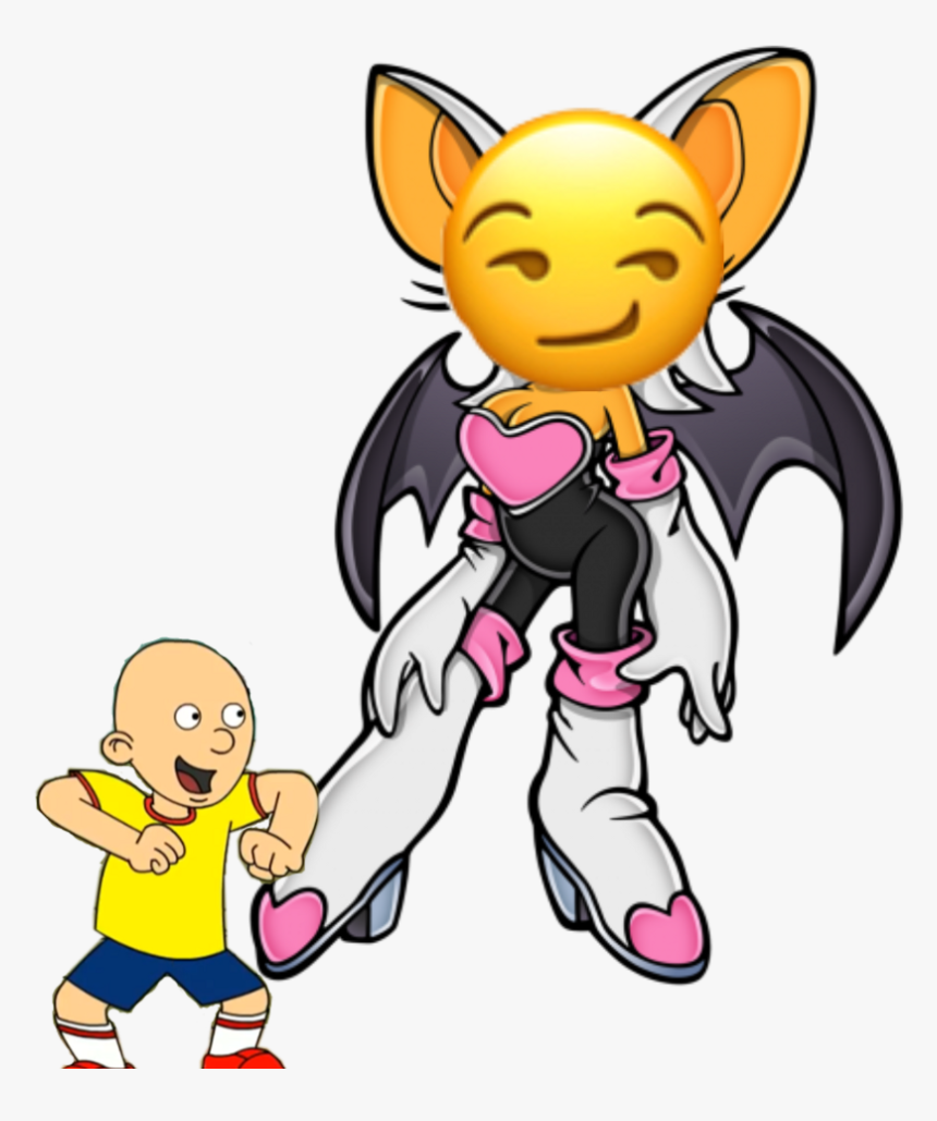 Emoji Face Goanimate Sonicx Caillou Rougethebat - Rouge The Bat, HD Png Download