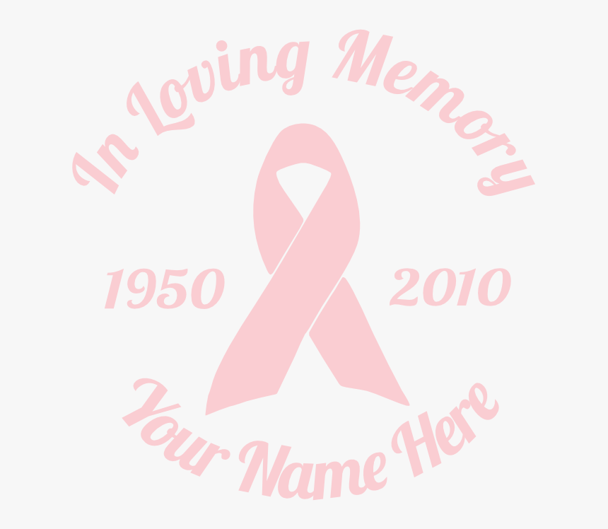 In Loving Memory Ribbon Sticker - Poster, HD Png Download