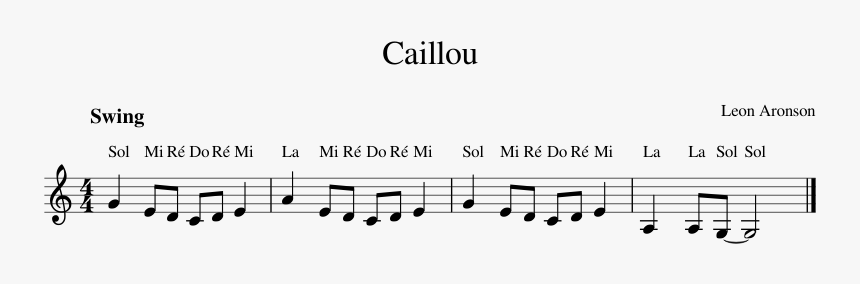 Caillou On Piano, HD Png Download