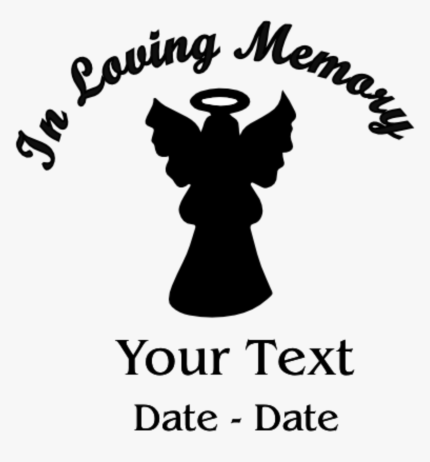 In Loving Memory Angel Decal - Loving Memory Clipart, HD Png Download