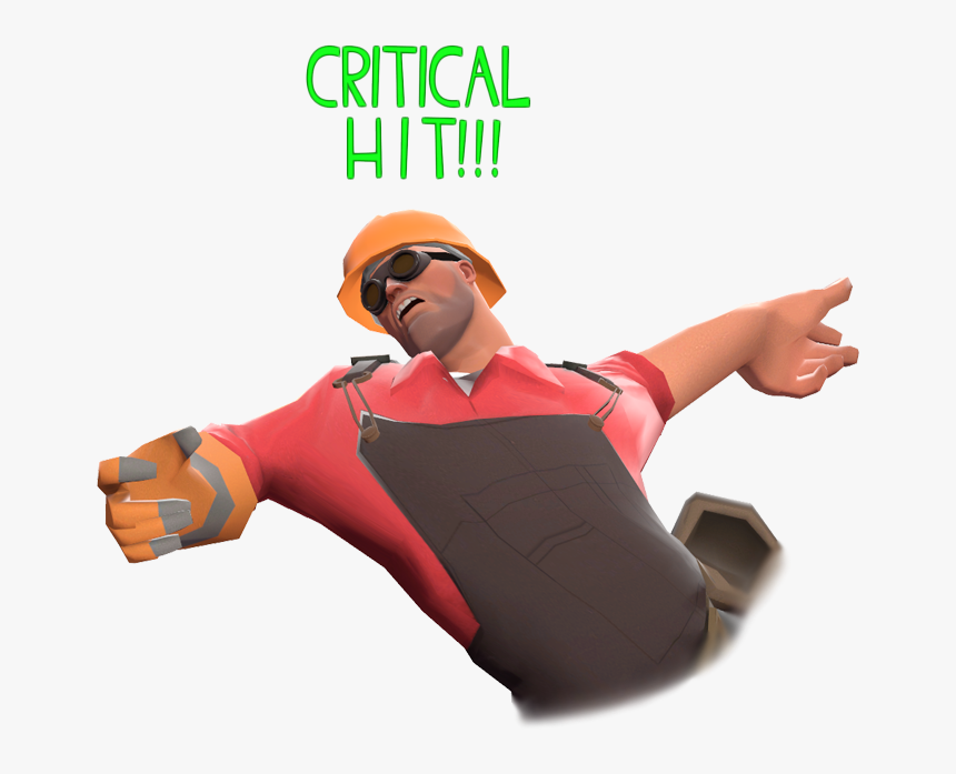 Critical Hit On Engineer Tf2 - Tf2 Critical Hit Gif, HD Png Download